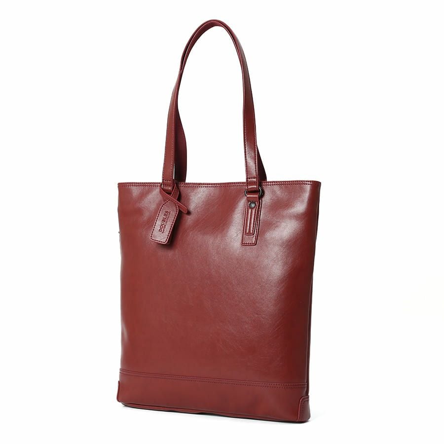 DOUBLES 薄マチ縦型トートバッグ ボンデッドレザーファイバ KGH-1082