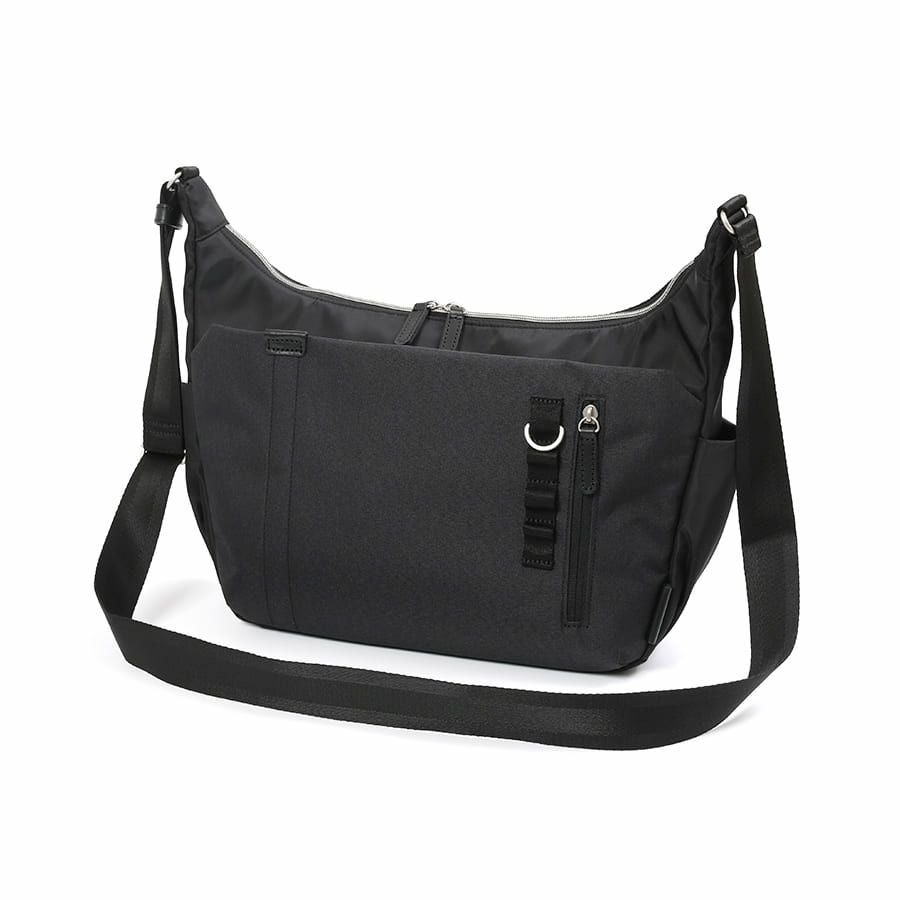 公式】 MOUSTACHE ショルダーバッグ 高密ポリエステル×杢調