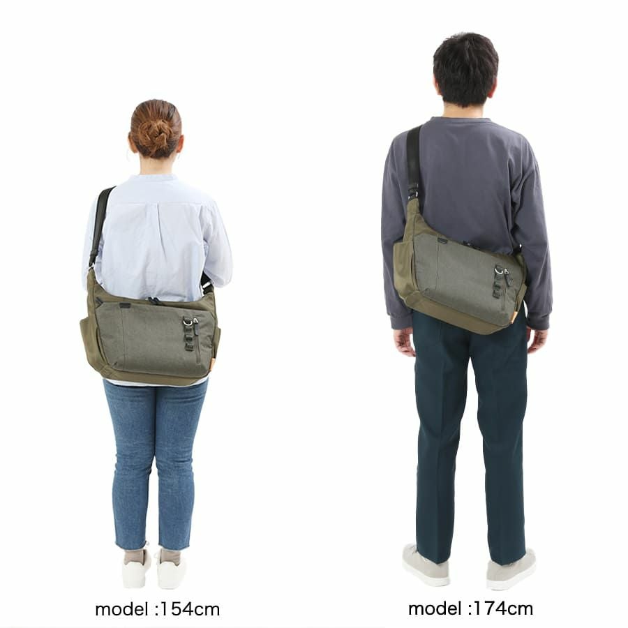 MOUSTACHE ショルダーバッグ 高密ポリエステル×杢調ポリエステル×牛革 BET-0342