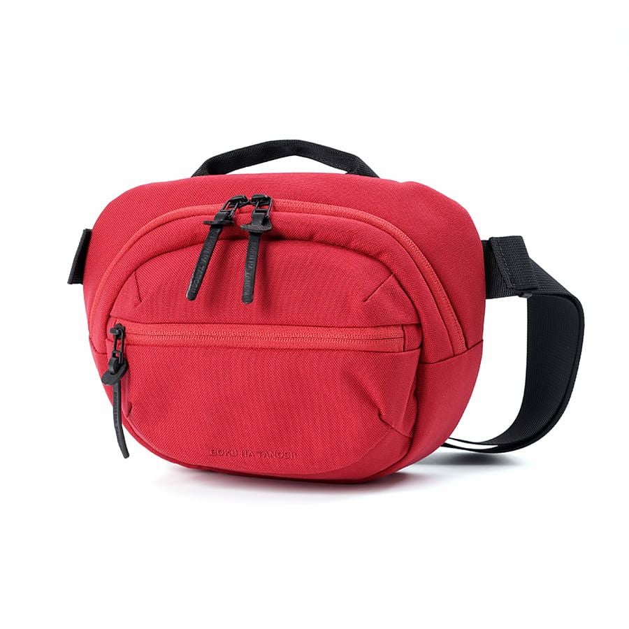 BOKU HA TANOSII ボディバッグ、ウエストバッグ コーデュラナイロン×牛革 JBG-2002