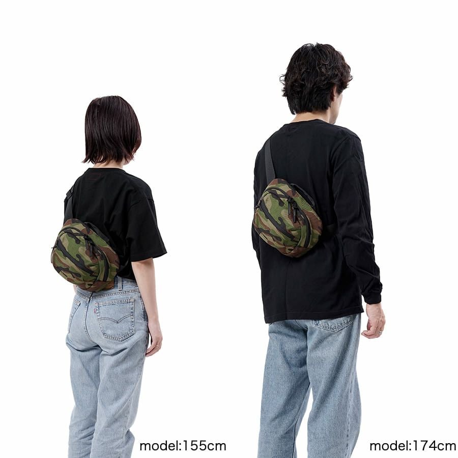 BOKU HA TANOSII ボディバッグ、ウエストバッグ コーデュラナイロン×牛革 JBG-2002