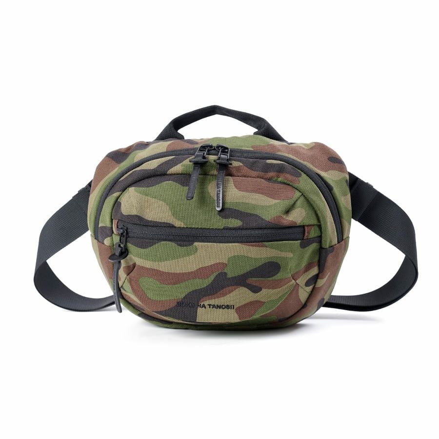 BOKU HA TANOSII ボディバッグ、ウエストバッグ コーデュラナイロン×牛革 JBG-2002