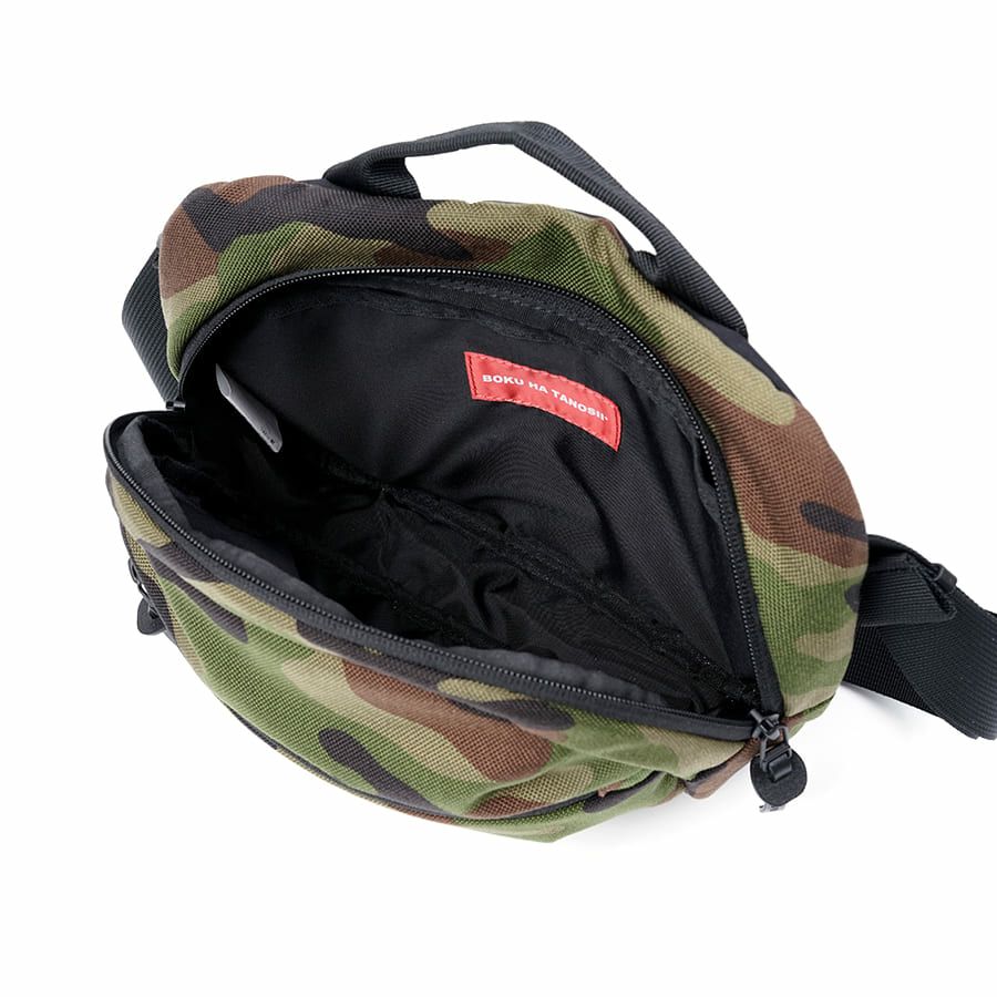 BOKU HA TANOSII ボディバッグ、ウエストバッグ コーデュラナイロン×牛革 JBG-2002