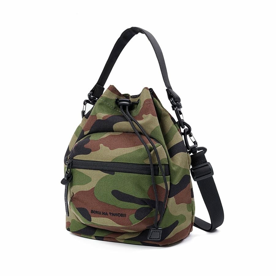 BOKU HA TANOSII 巾着2wayショルダーバッグ コーデュラナイロン×牛革 JBG-2003