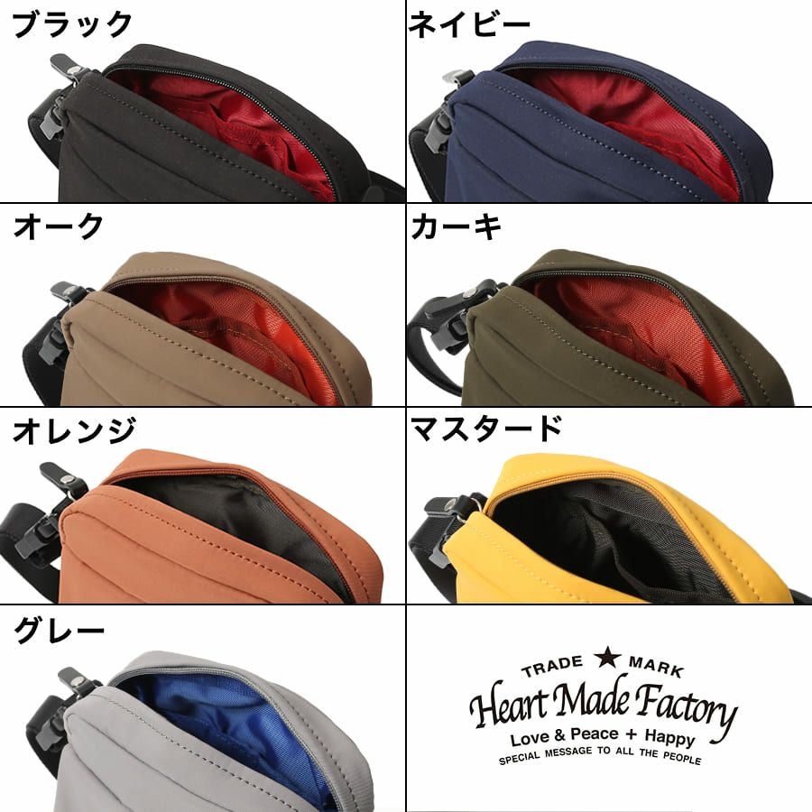 公式】 Heart Made Factory ミニショルダーバッグ 高密ポリエステル FY
