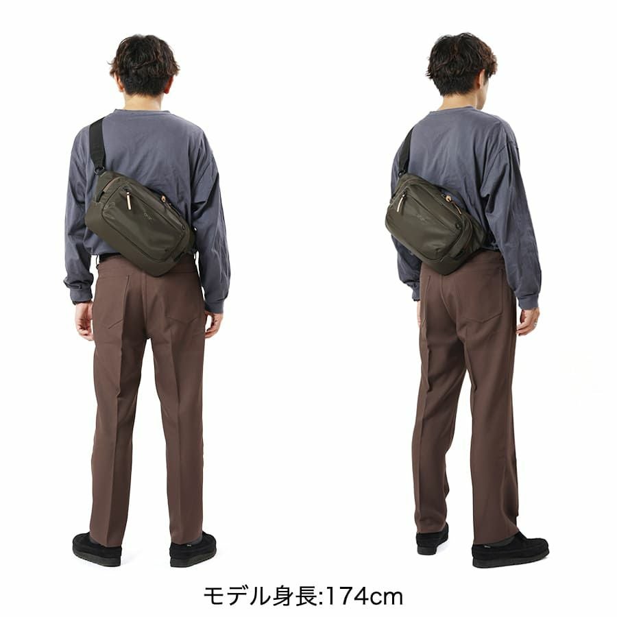 公式】 DSBK スリングバッグ、ボディバッグ 高密度ナイロンツイル