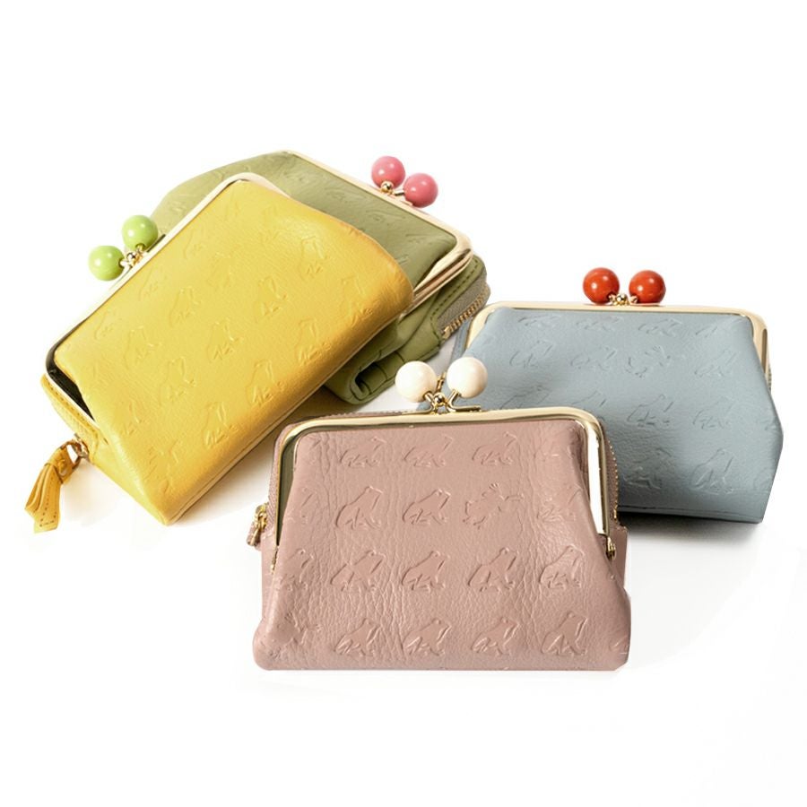 ESSENCE OF POISON 【WEB限定】【カエル】がま口二つ折り財布 牛革 DES-3502N