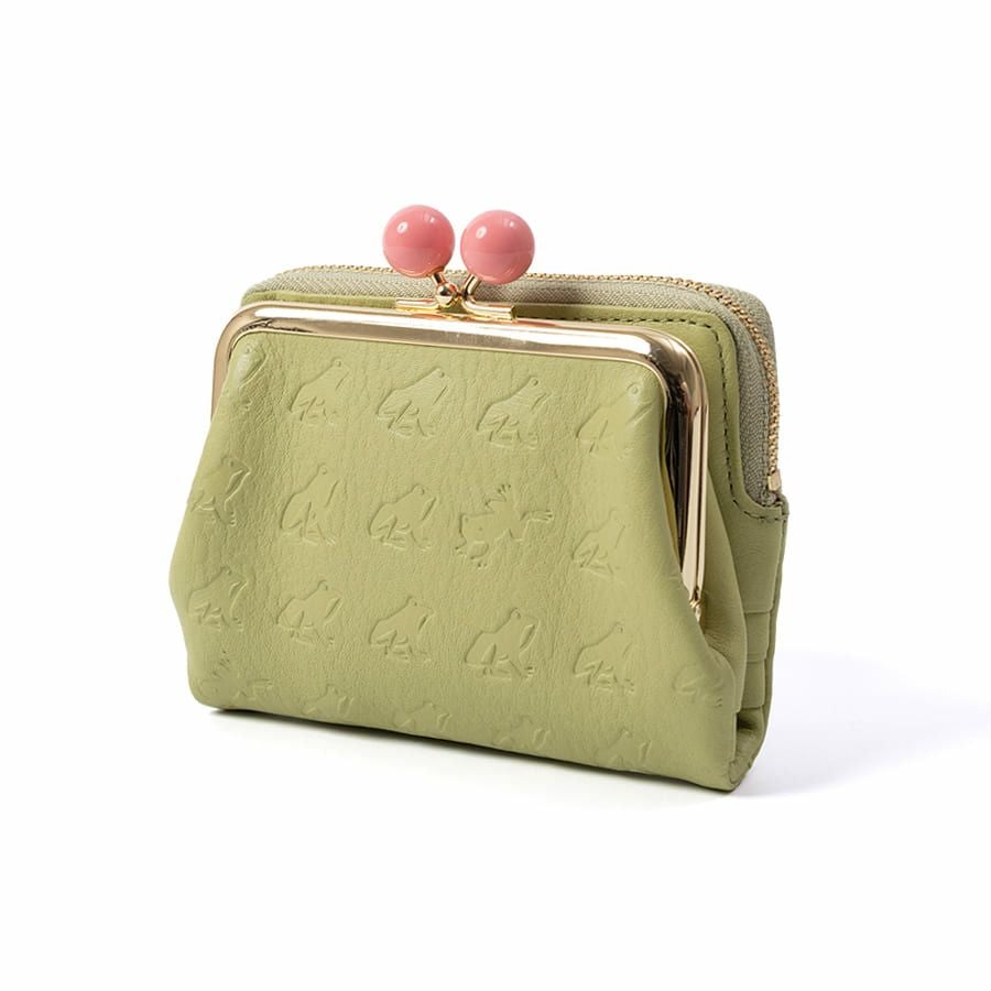 ESSENCE OF POISON 【WEB限定】【カエル】がま口二つ折り財布 牛革 DES-3502N