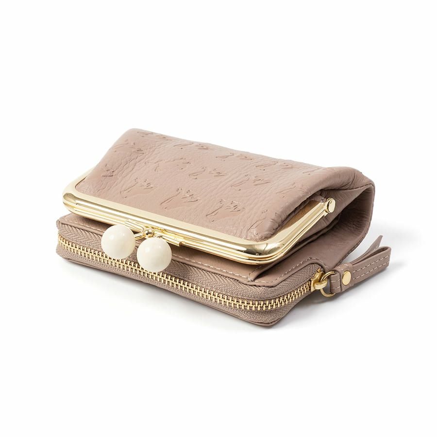 ESSENCE OF POISON 【WEB限定】【カエル】がま口二つ折り財布 牛革 DES-3502N