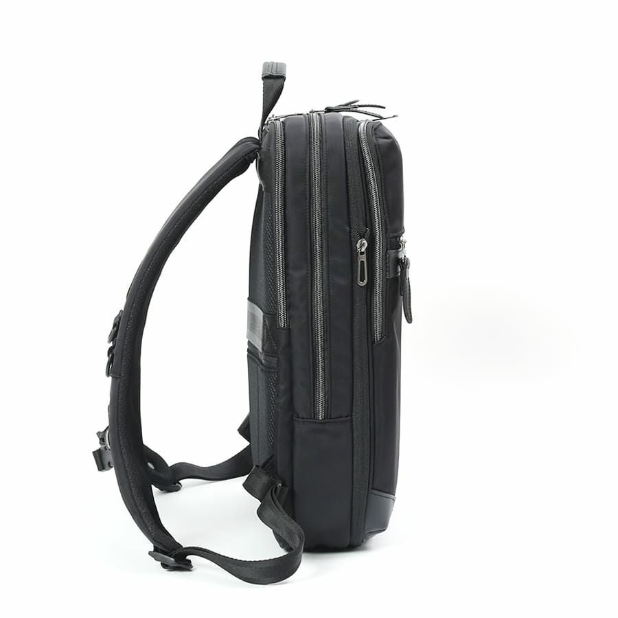 moustache on time ビジネスリュック 高密度ナイロンツイル×イタリアンヌメ牛革 BNO-2870