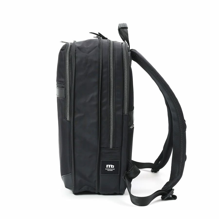 moustache on time ビジネスリュック 高密度ナイロンツイル×イタリアンヌメ牛革 BNO-2870