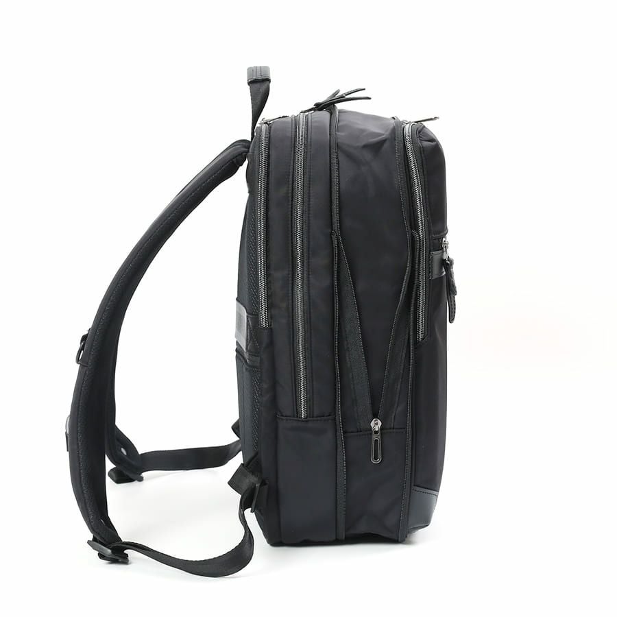 moustache on time ビジネスリュック 高密度ナイロンツイル×イタリアンヌメ牛革 BNO-2870