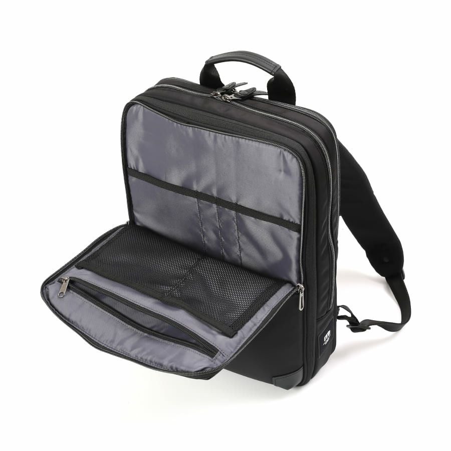 moustache on time ビジネスリュック 高密度ナイロンツイル×イタリアンヌメ牛革 BNO-2870