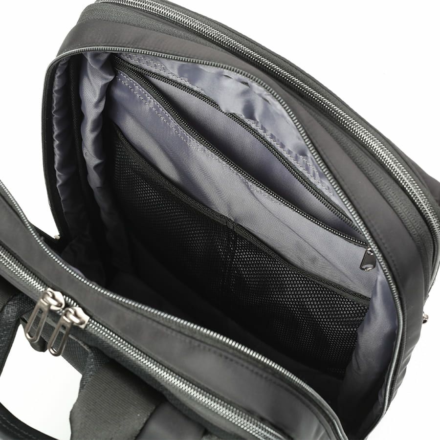 moustache on time ビジネスリュック 高密度ナイロンツイル×イタリアンヌメ牛革 BNO-2870