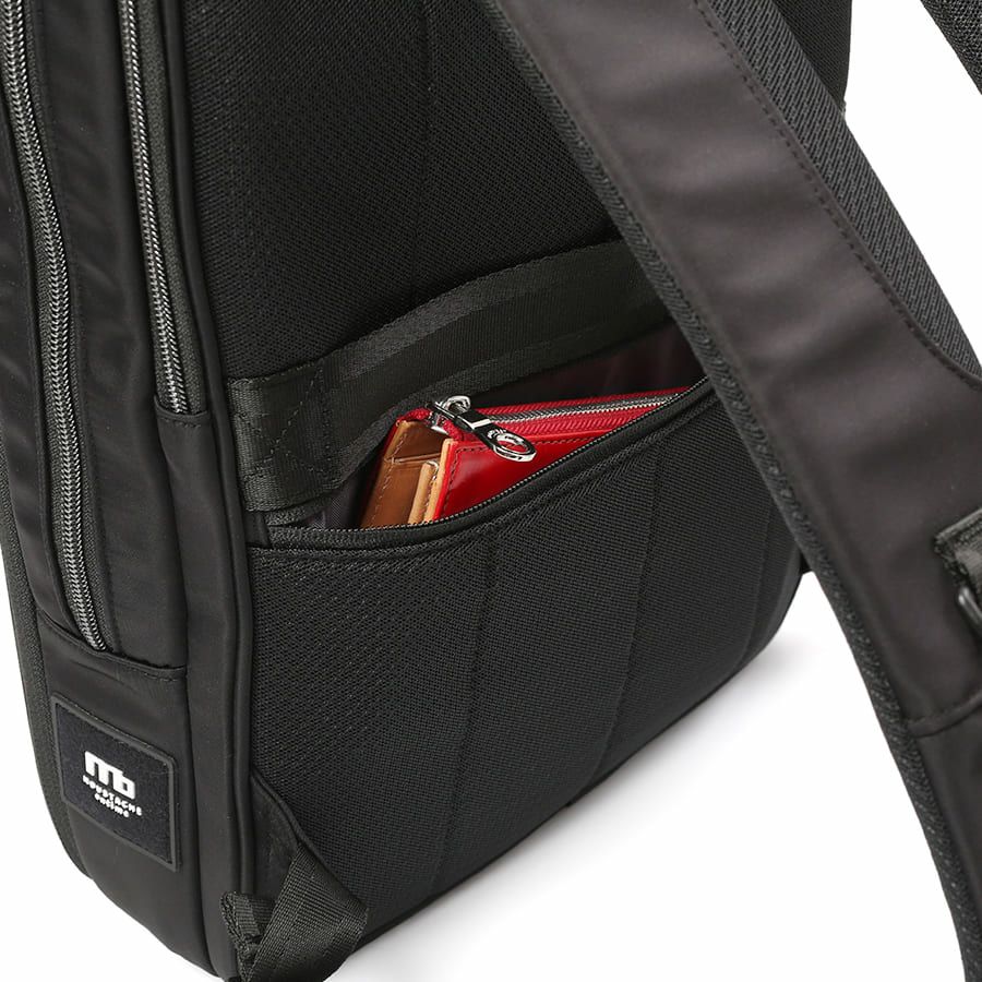 moustache on time ビジネスリュック 高密度ナイロンツイル×イタリアンヌメ牛革 BNO-2870