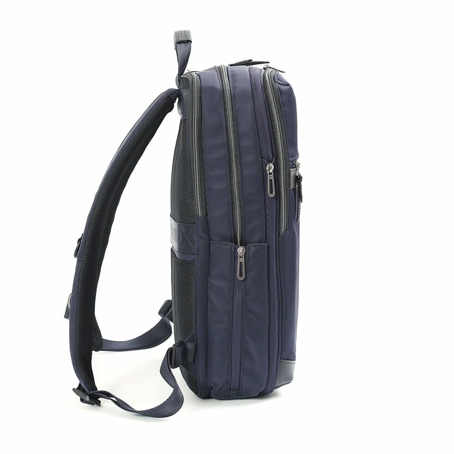 moustache on time ビジネスリュック 高密度ナイロンツイル×イタリアンヌメ牛革 BNO-2871