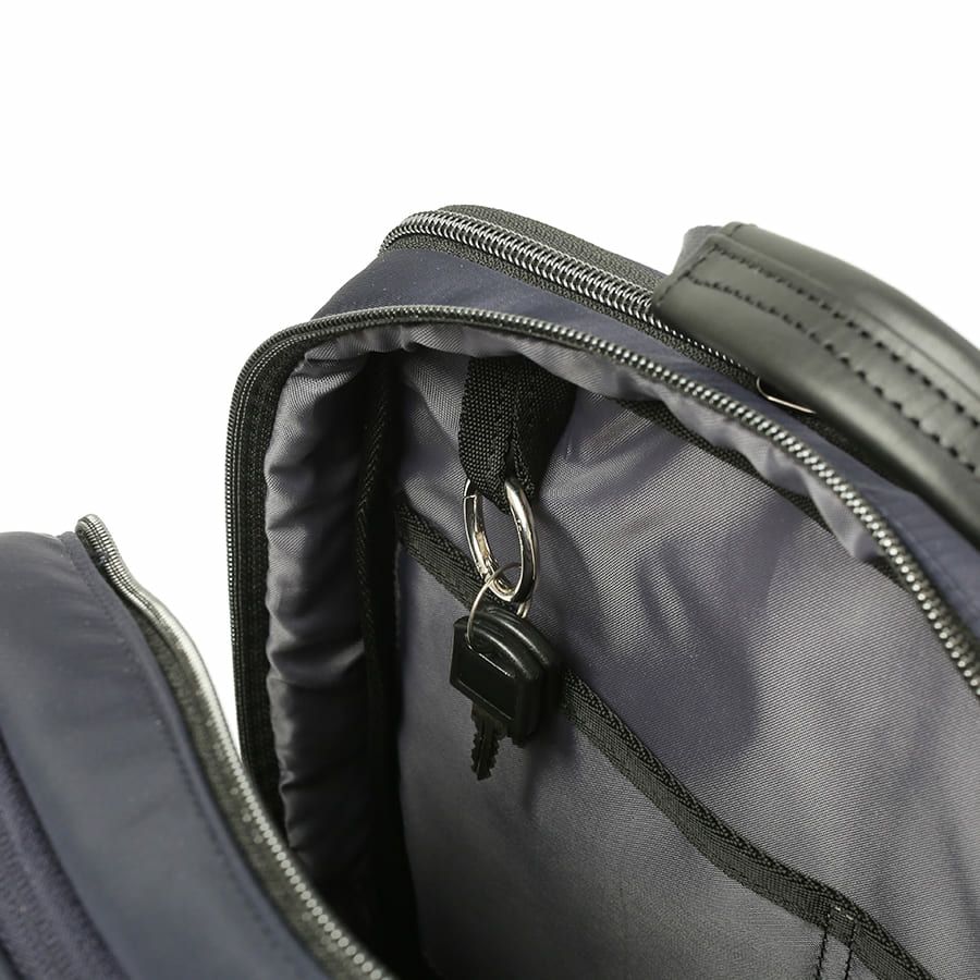 moustache on time ビジネスリュック 高密度ナイロンツイル×イタリアンヌメ牛革 BNO-2871