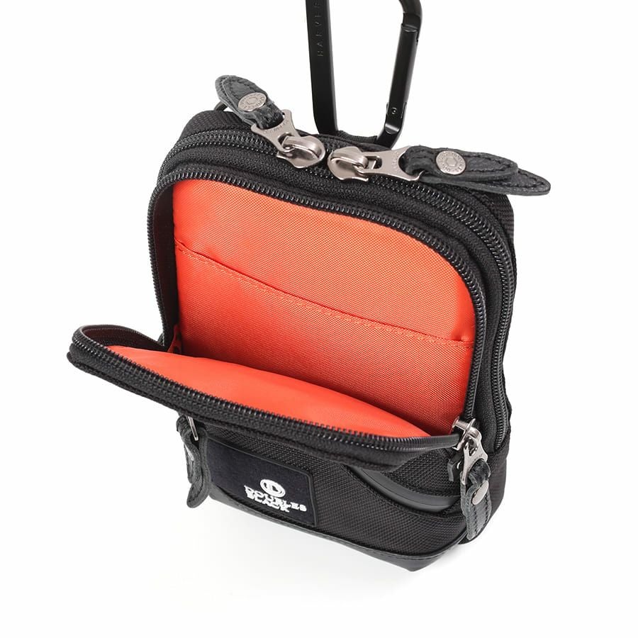 DOUBLES BLACK 2wayミニショルダー バリスティックナイロン×マットターポリン×牛革 JNB-3320