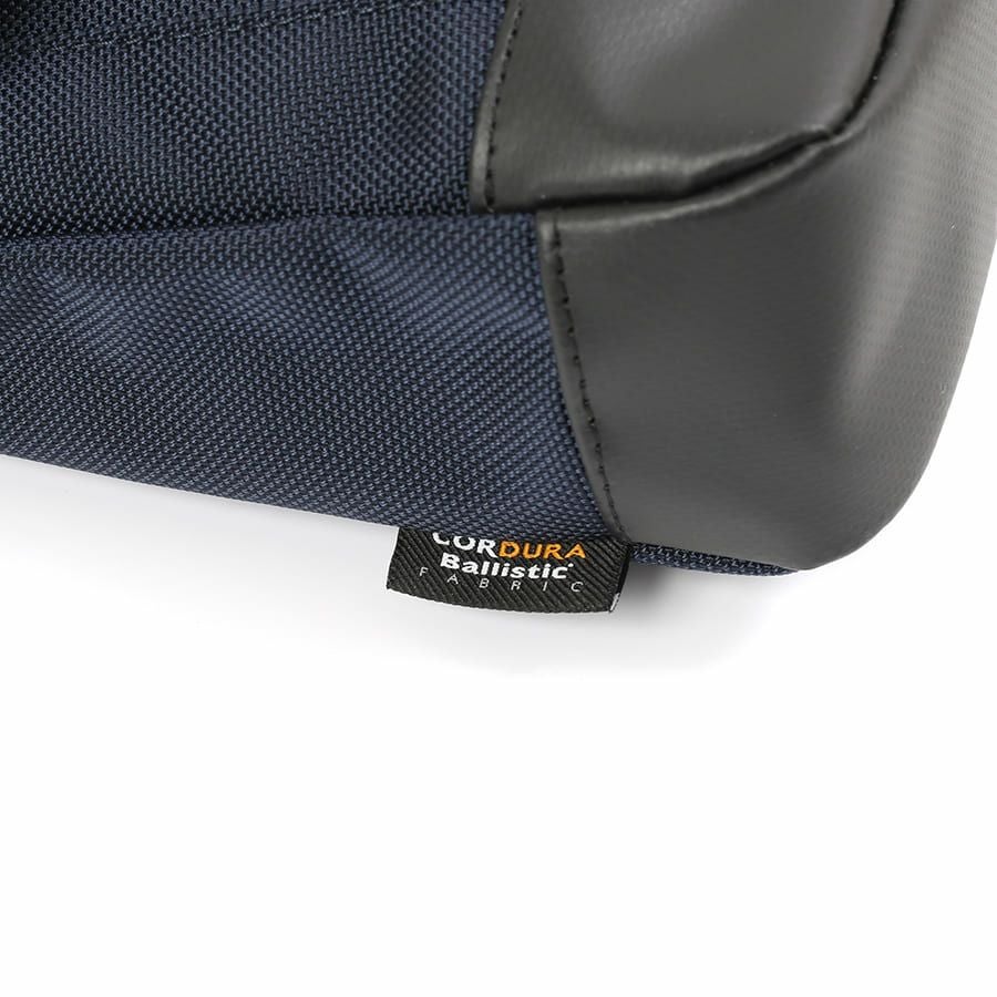 DOUBLES BLACK 口折れショルダーバッグ バリスティックナイロン×マットターポリン×牛革 JNB-3321