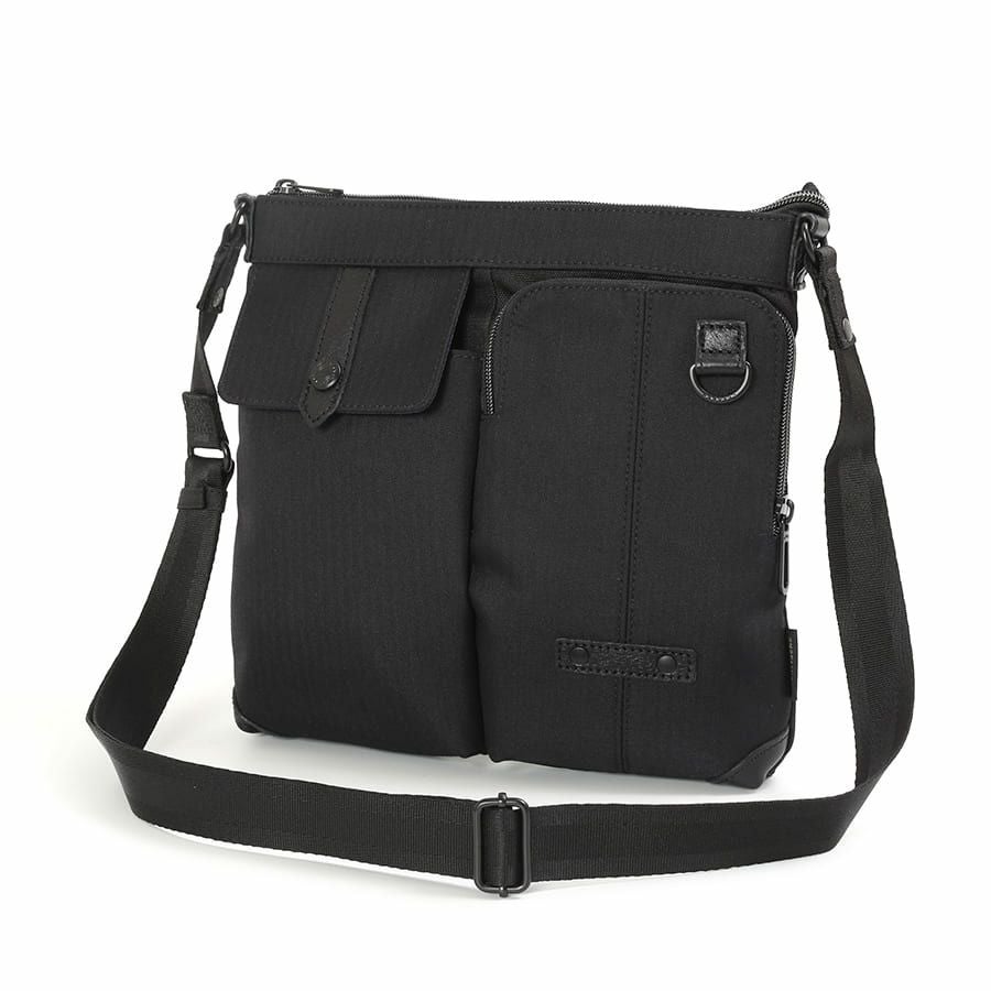 公式】 MOUSTACHE ショルダーバッグ ヘリンボーンポリエステル JHP
