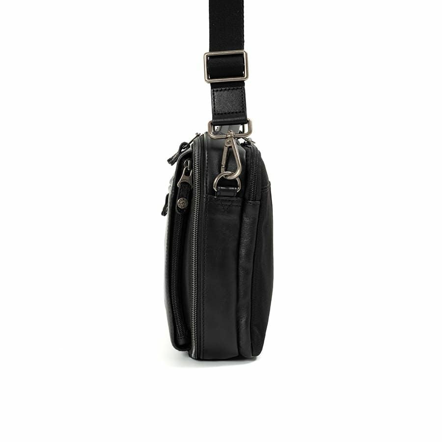 DOUBLES 2WAYクラッチショルダーバッグ 牛革×ポリエステル KWW-1345