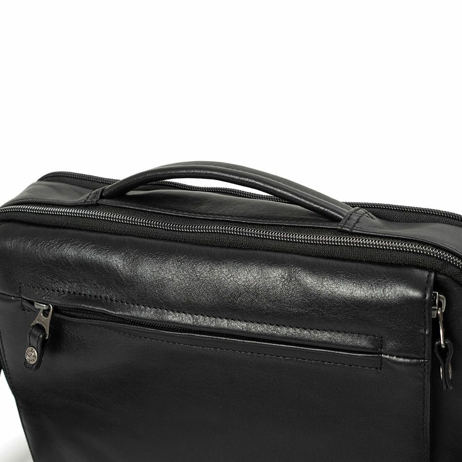 DOUBLES 2WAYクラッチショルダーバッグ 牛革×ポリエステル KWW-1345