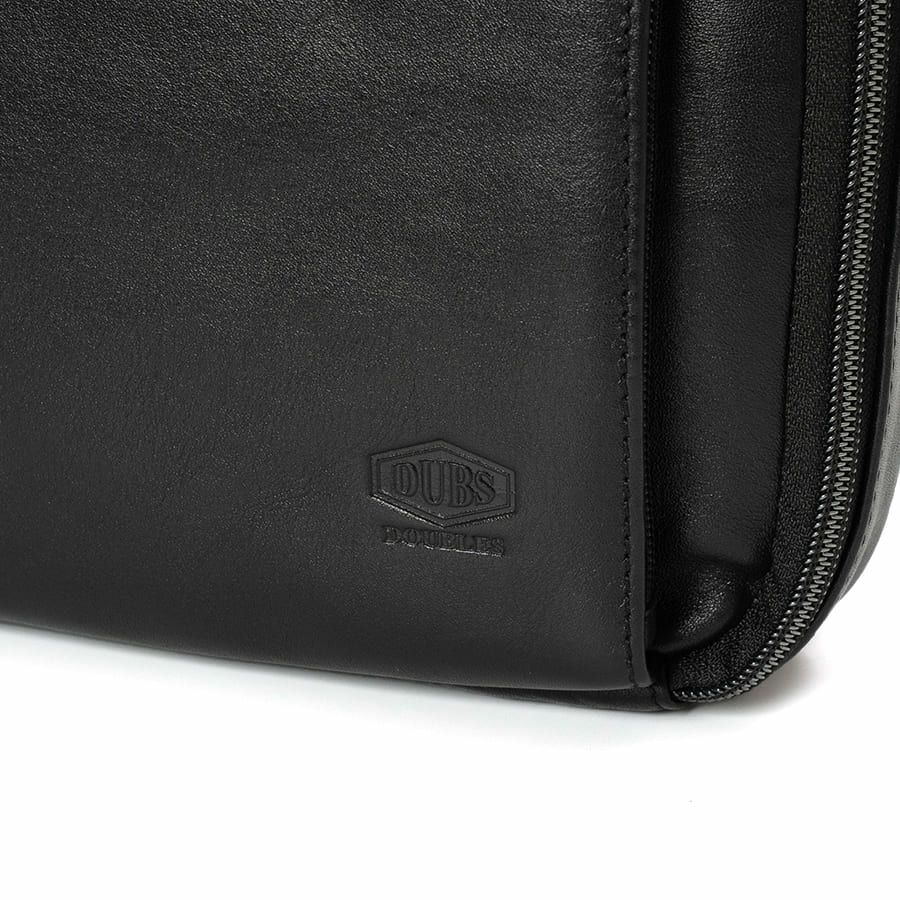 DOUBLES 2WAYクラッチショルダーバッグ 牛革×ポリエステル KWW-1345