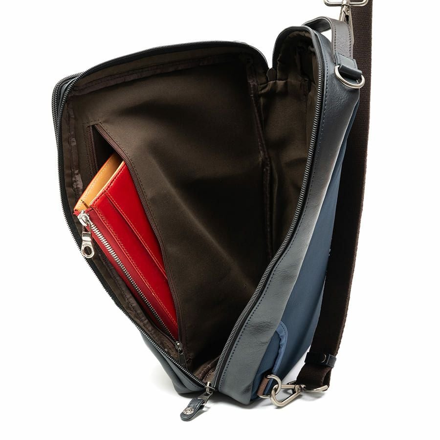 DOUBLES 3WAYリュックサック 牛革×ポリエステル KWW-1346