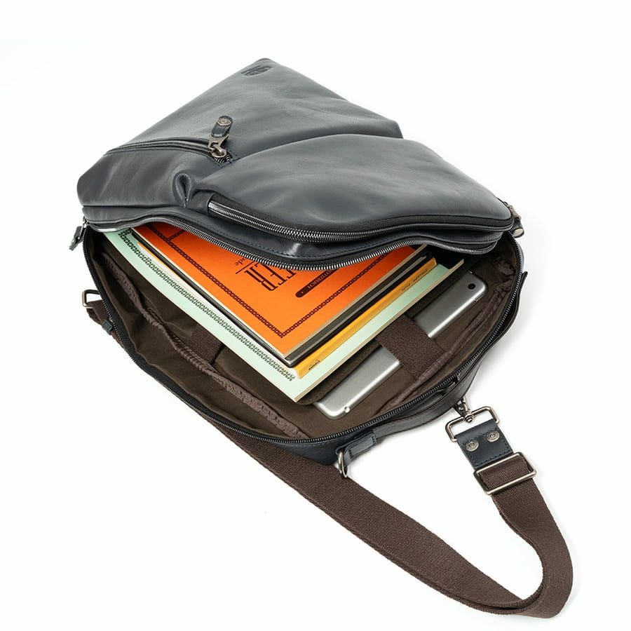 DOUBLES 3WAYリュックサック 牛革×ポリエステル KWW-1346