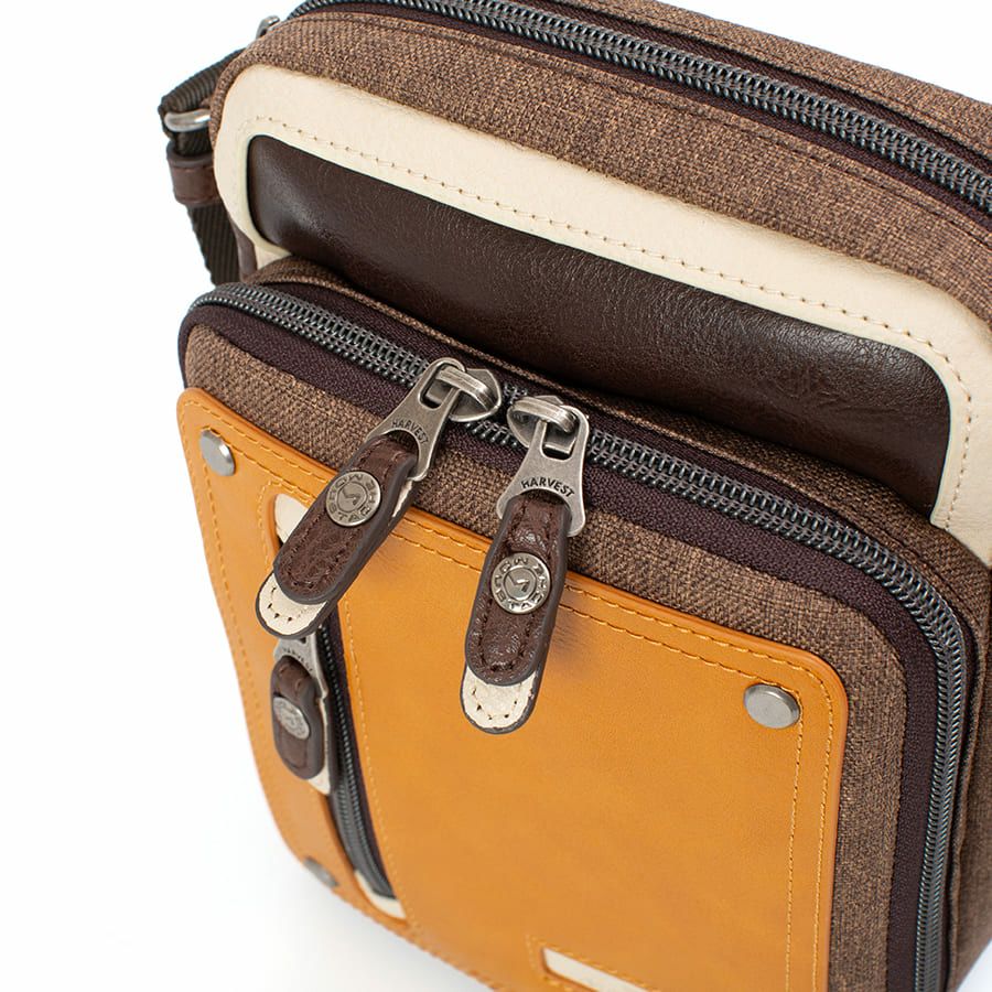公式】 MOUSTACHE 縦型ミニショルダーバッグ シュリンク合皮×マット合