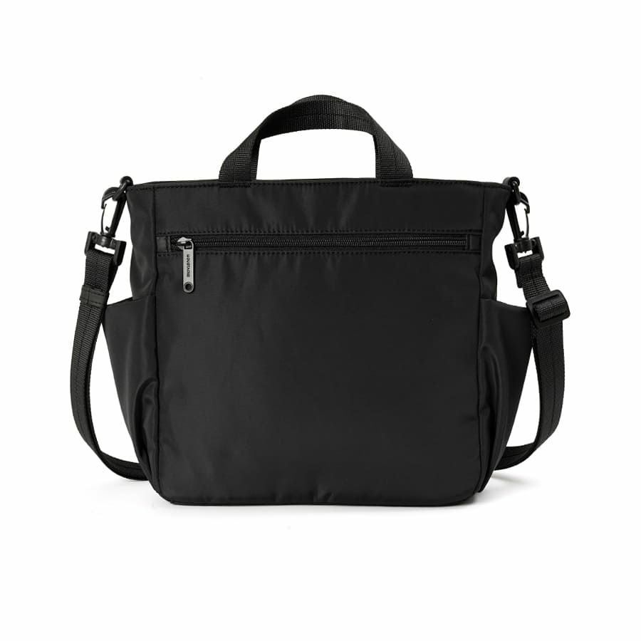 MOUSTACHE 2wayミニトートバッグ マットポリエステル×ラバー調合皮×イタリアンヌメ牛革 BNB-4443