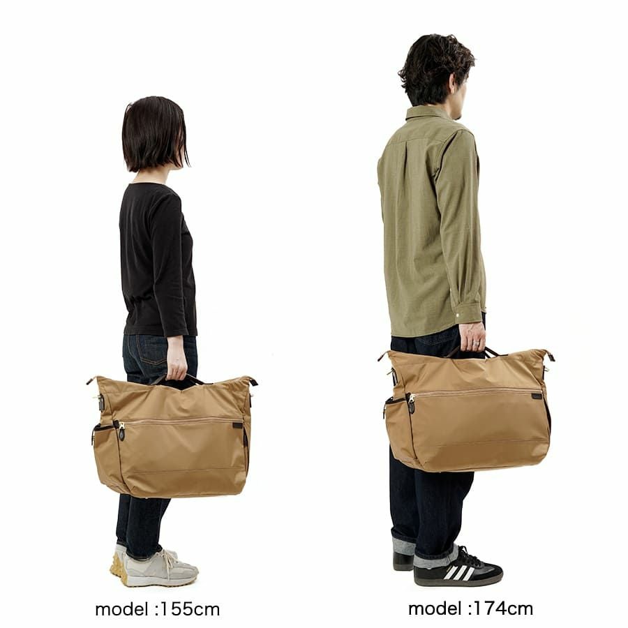 DOUBLES 2wayショルダーバッグ ナイロン×牛革 JPE-1852