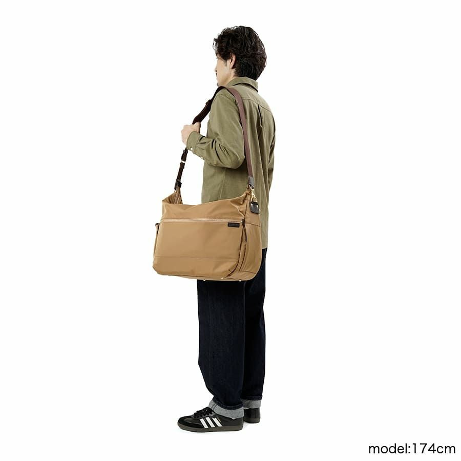 DOUBLES 2wayショルダーバッグ ナイロン×牛革 JPE-1852