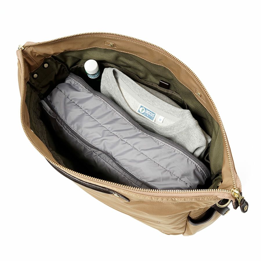 DOUBLES 2wayショルダーバッグ ナイロン×牛革 JPE-1852