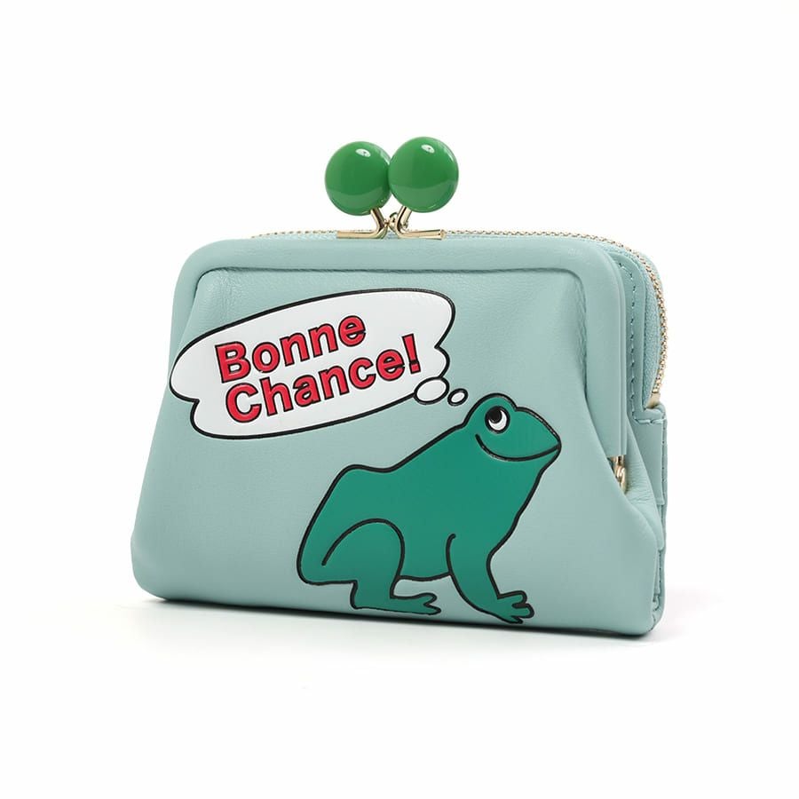 公式】 ESSENCE OF POISON がま口二つ折り財布 牛革 KIR-3321