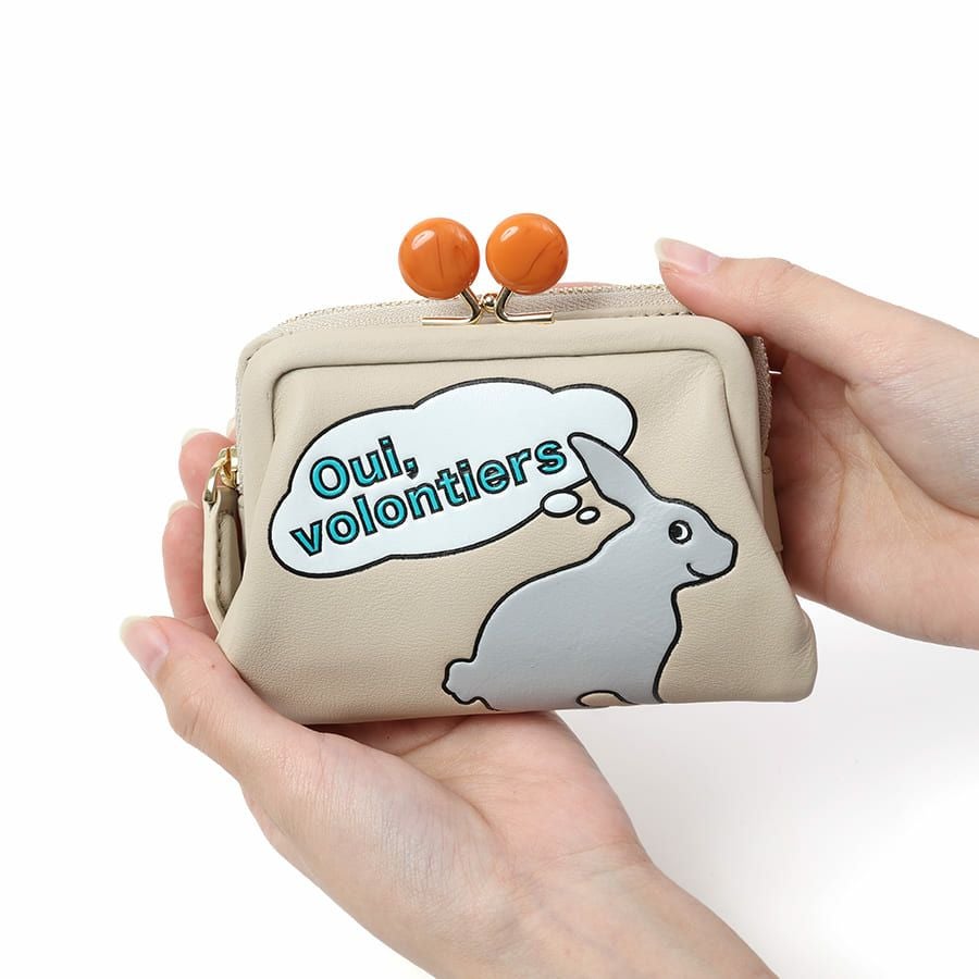 ESSENCE OF POISON がま口二つ折り財布 牛革 KIR-3321