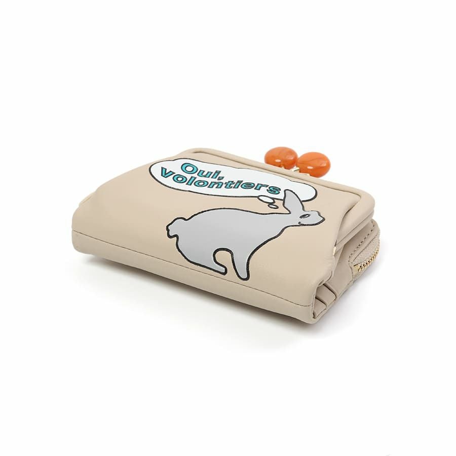 ESSENCE OF POISON がま口二つ折り財布 牛革 KIR-3321