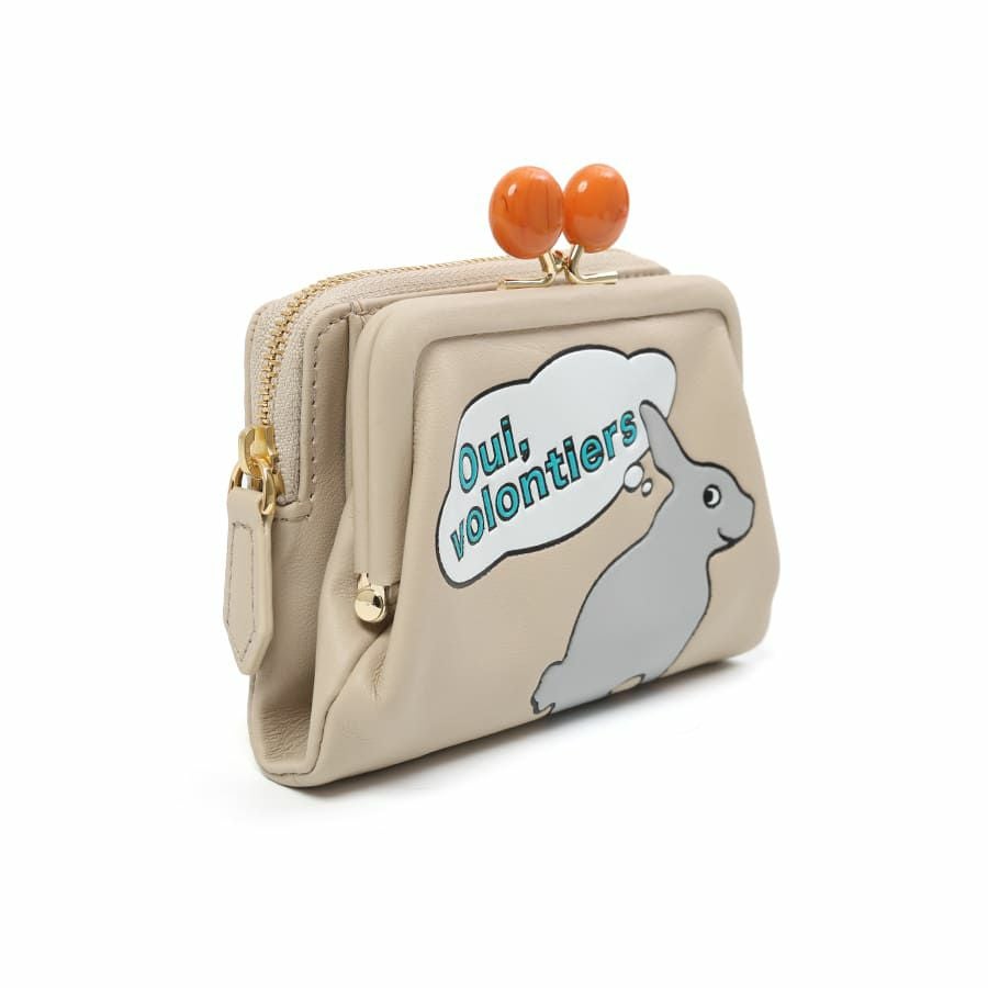 ESSENCE OF POISON がま口二つ折り財布 牛革 KIR-3321