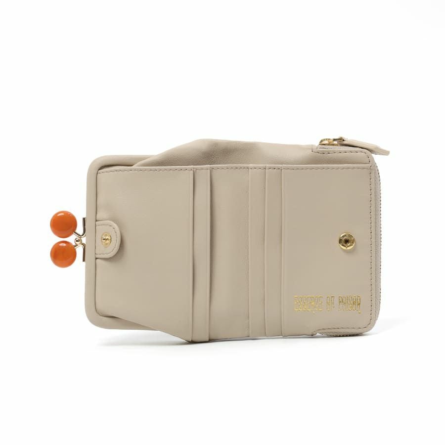 ESSENCE OF POISON がま口二つ折り財布 牛革 KIR-3321