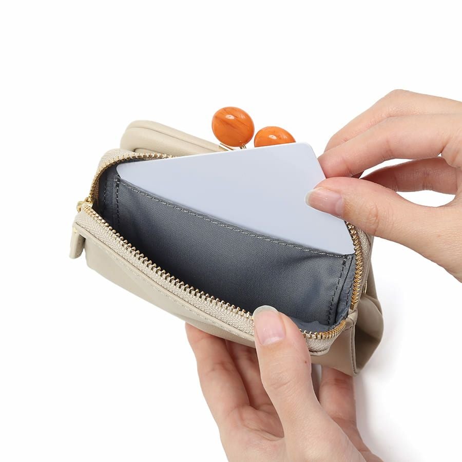 ESSENCE OF POISON がま口二つ折り財布 牛革 KIR-3321