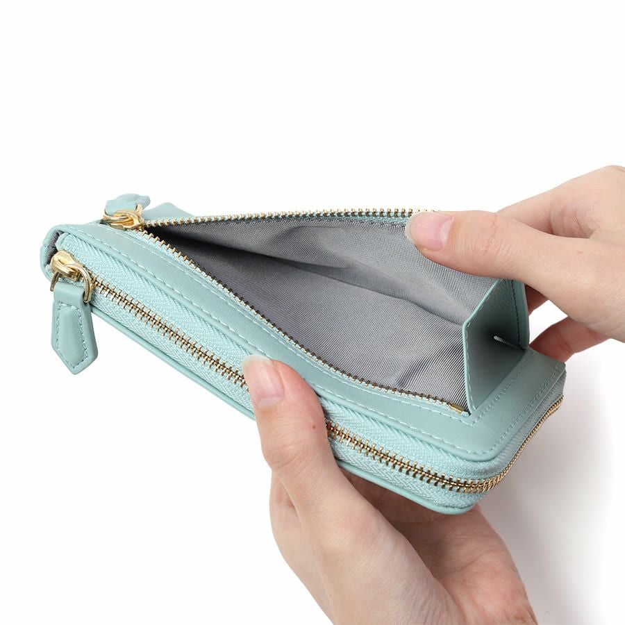 ESSENCE OF POISON L字ファスナースリムウォレット 牛革 KIR-3322