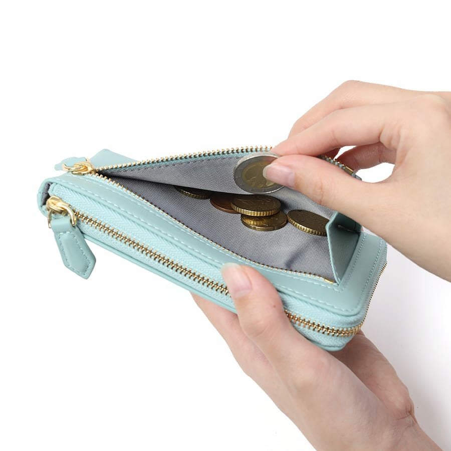 ESSENCE OF POISON L字ファスナースリムウォレット 牛革 KIR-3322