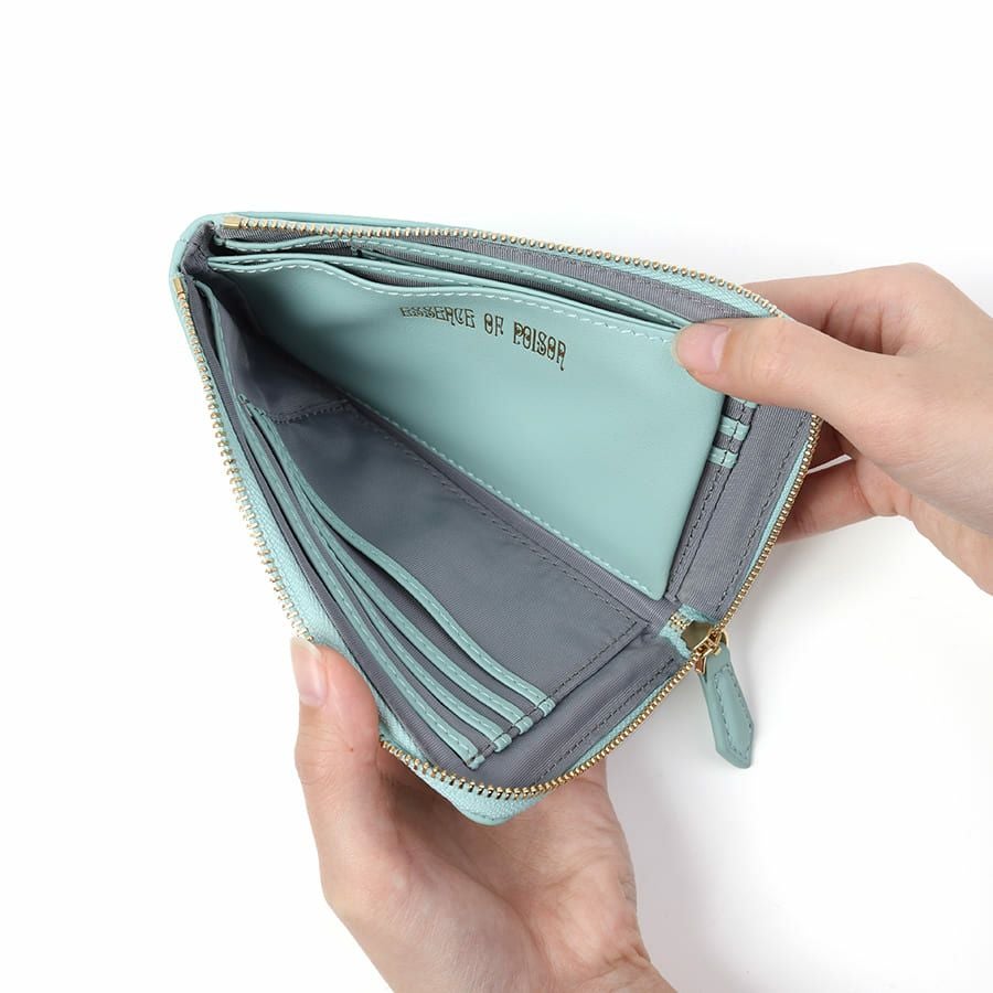 ESSENCE OF POISON L字ファスナースリムウォレット 牛革 KIR-3322