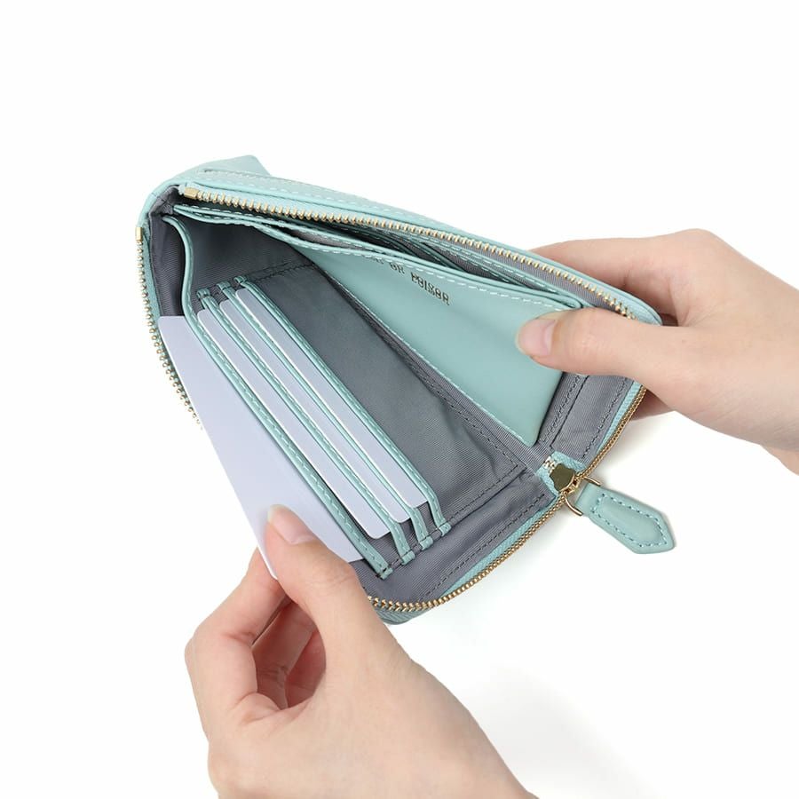 ESSENCE OF POISON L字ファスナースリムウォレット 牛革 KIR-3322