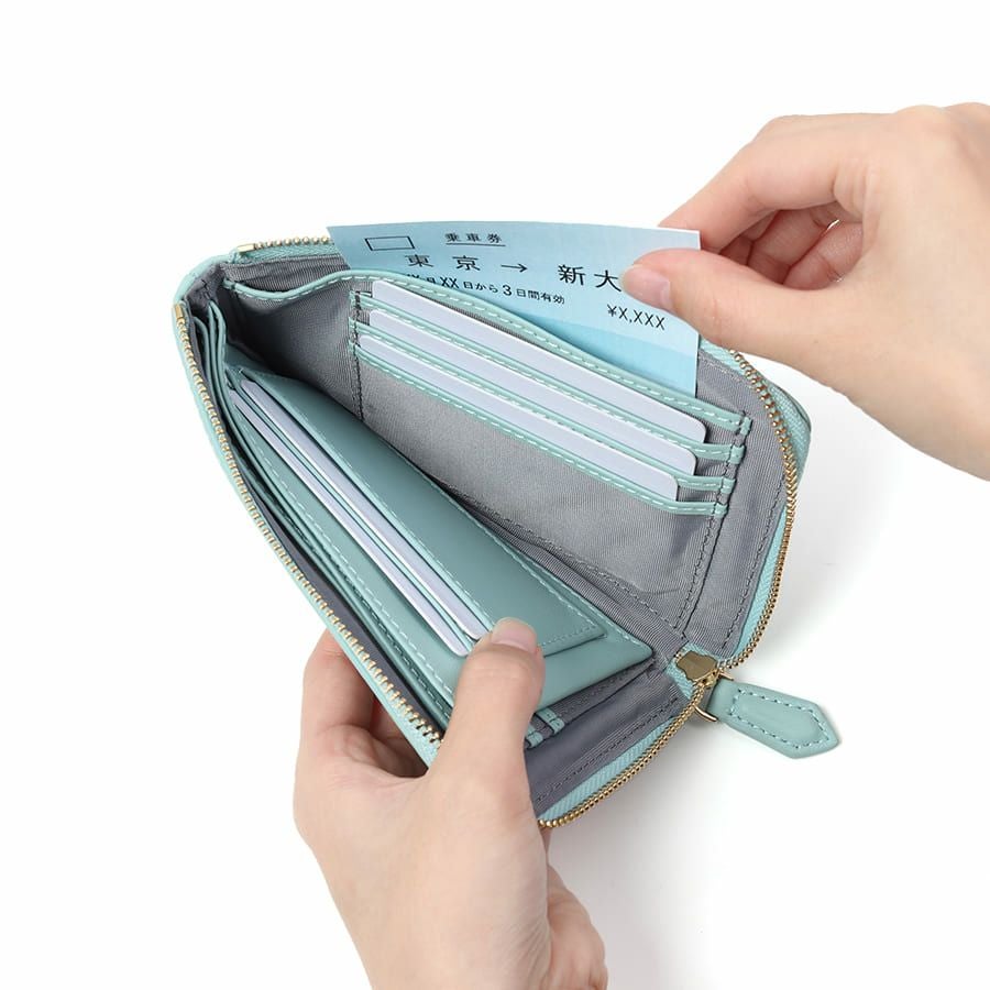 ESSENCE OF POISON L字ファスナースリムウォレット 牛革 KIR-3322