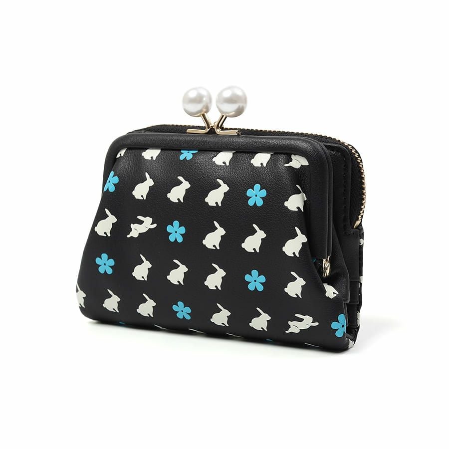 ESSENCE OF POISON がま口二つ折り財布 牛革 KPO-3312