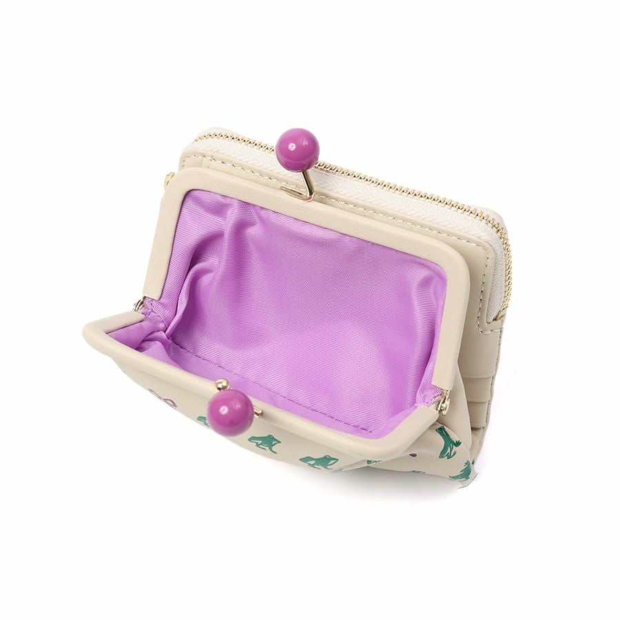 ESSENCE OF POISON がま口二つ折り財布 牛革 KPO-3312