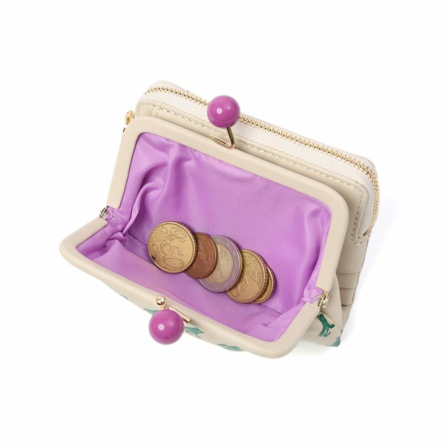 ESSENCE OF POISON がま口二つ折り財布 牛革 KPO-3312