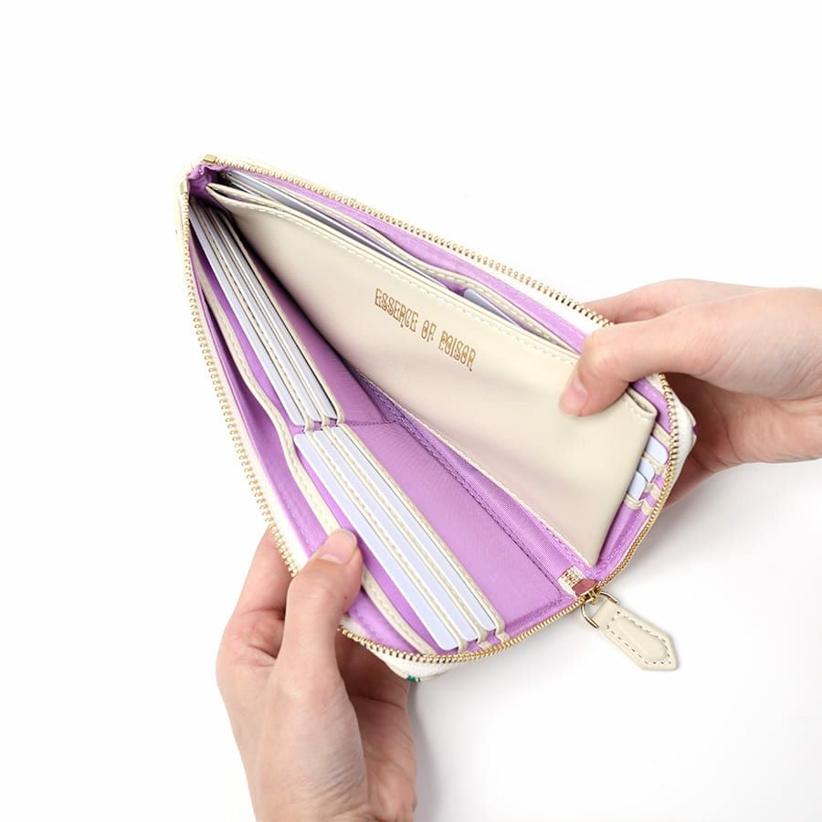 ESSENCE OF POISON L字ファスナースリムウォレット 牛革 KPO-3314