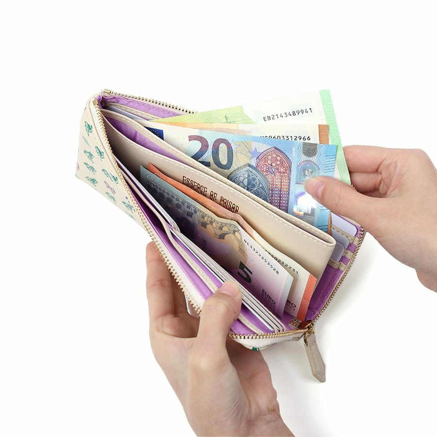 ESSENCE OF POISON L字ファスナースリムウォレット 牛革 KPO-3314